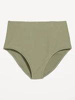 High-Waisted French-Cut Bikini Swim Bottoms