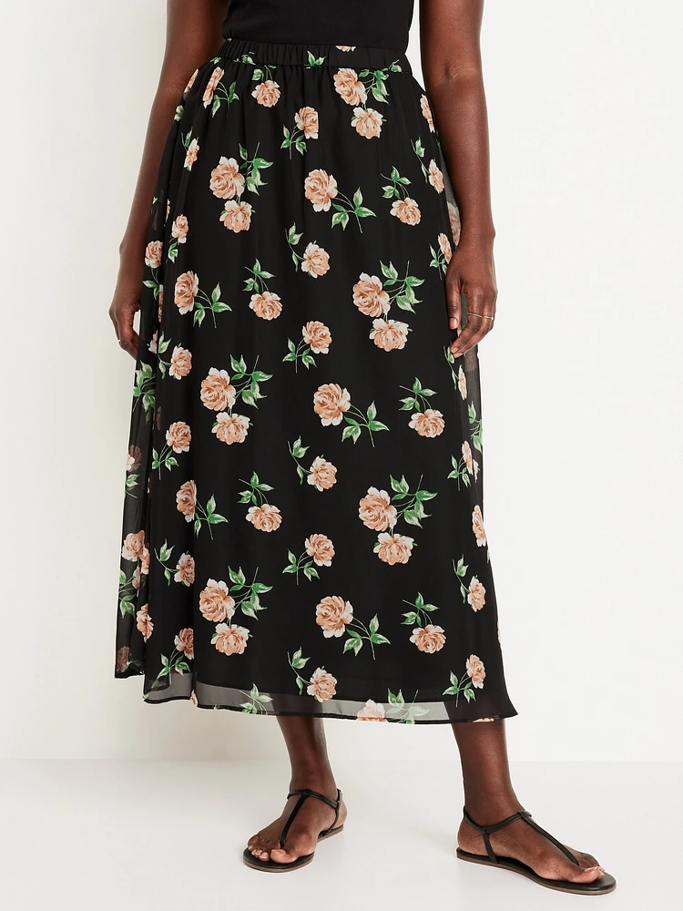 Chiffon Maxi Skirt