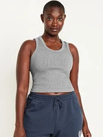 Fitted Seamless Ribbed Tank Top