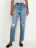 High-Waisted OG Straight Ankle Jeans