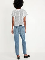 High-Waisted OG Straight Ankle Jeans