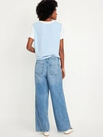 High-Waisted Baggy Wide-Leg Trouser Jeans