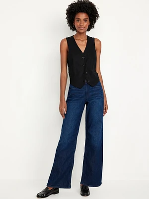 High-Waisted Wow Wide-Leg Jeans