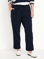 High-Waisted Straight Trouser