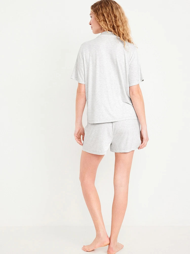 Knit Jersey Pajama Short Set