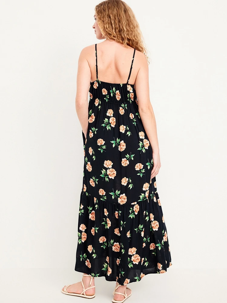 Tiered Maxi Swing Dress