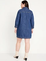 Jean Popover Shirt Dress