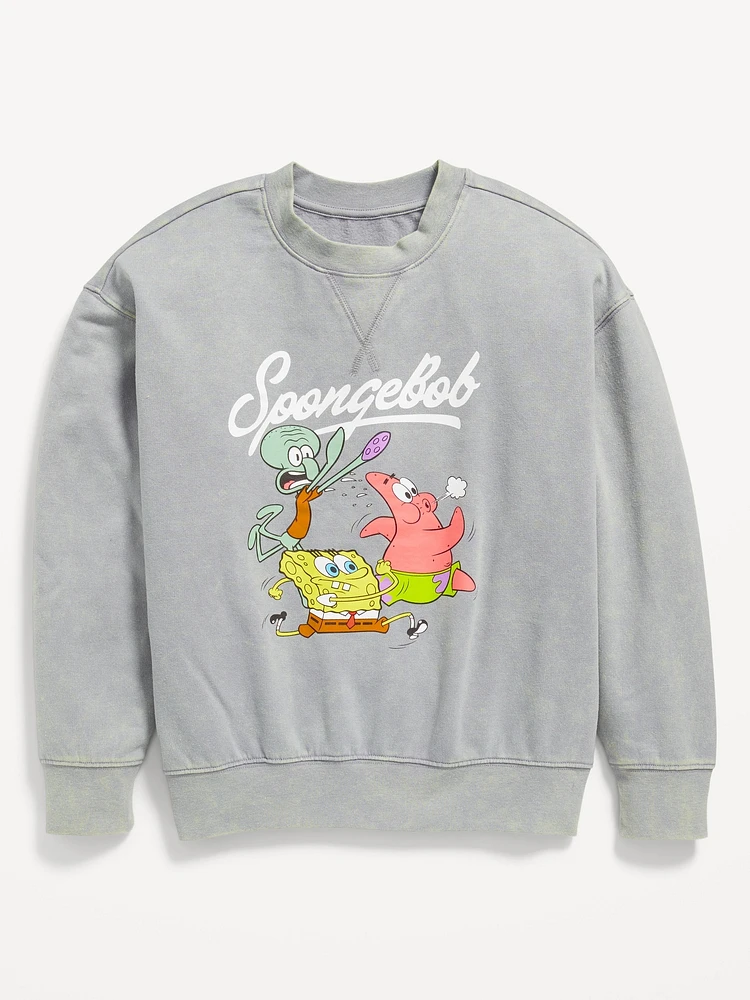 SpongeBob SquarePants™Over-Sized Gender-Neutral Sweatshirt for Kids