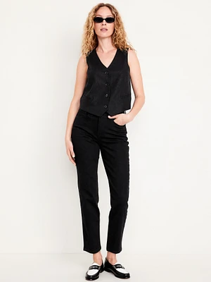 High-Waisted OG Straight Ankle Jeans