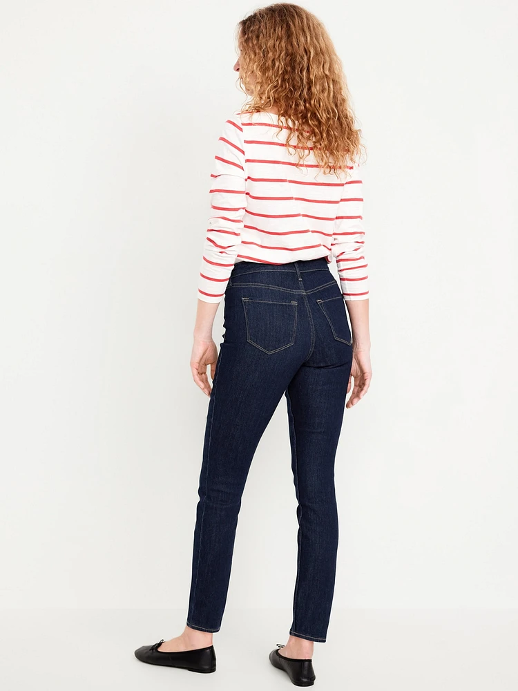 High-Waisted Wow Straight Ankle Jeans