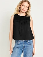 Crochet-Trim Top