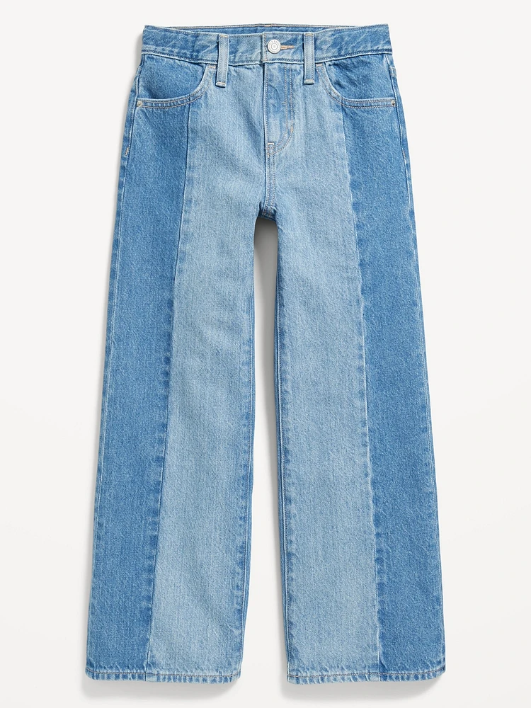 High-Waisted Baggy Wide-Leg Jeans for Girls