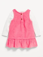 Top and Corduroy Dress for Baby