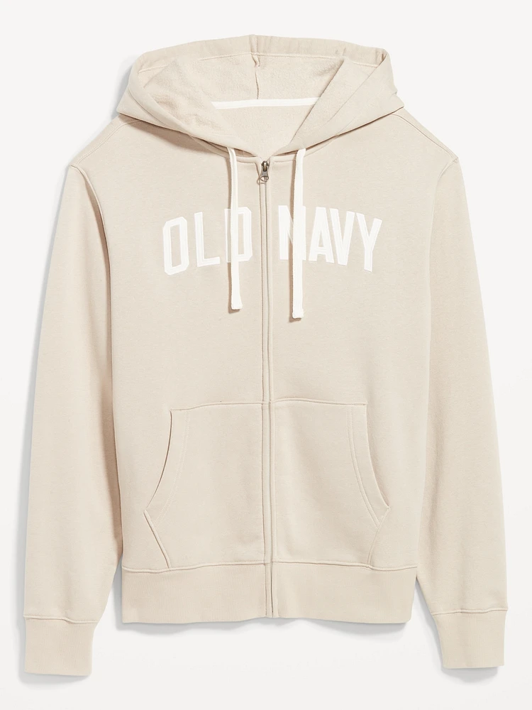 Oversized Logo Zip Hoodie