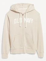 Oversized Logo Zip Hoodie for Men