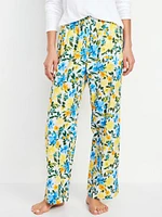 High-Waisted Poplin Pajama Pant