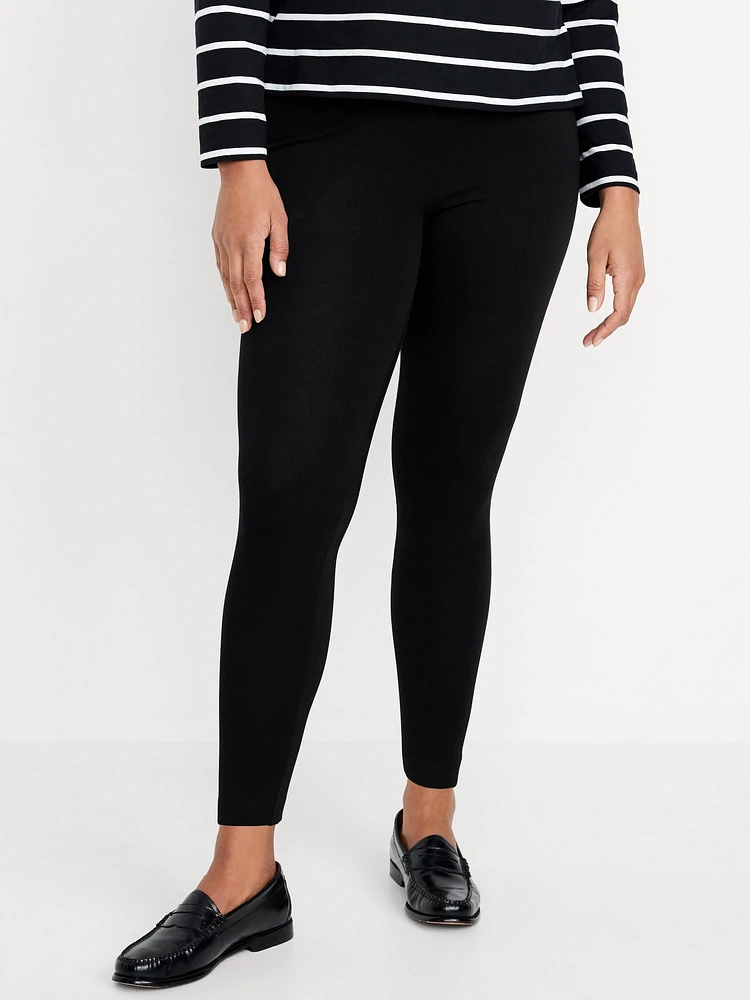 Mid-Rise Jersey Crop Legging