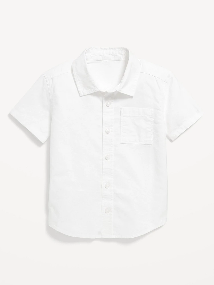 Short-Sleeve Oxford Shirt for Toddler Boys