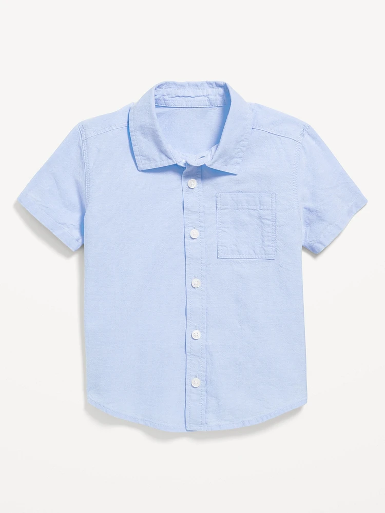 Short-Sleeve Oxford Shirt for Toddler Boys