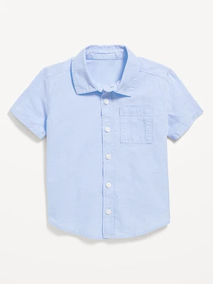 Short-Sleeve Oxford Shirt for Toddler Boys