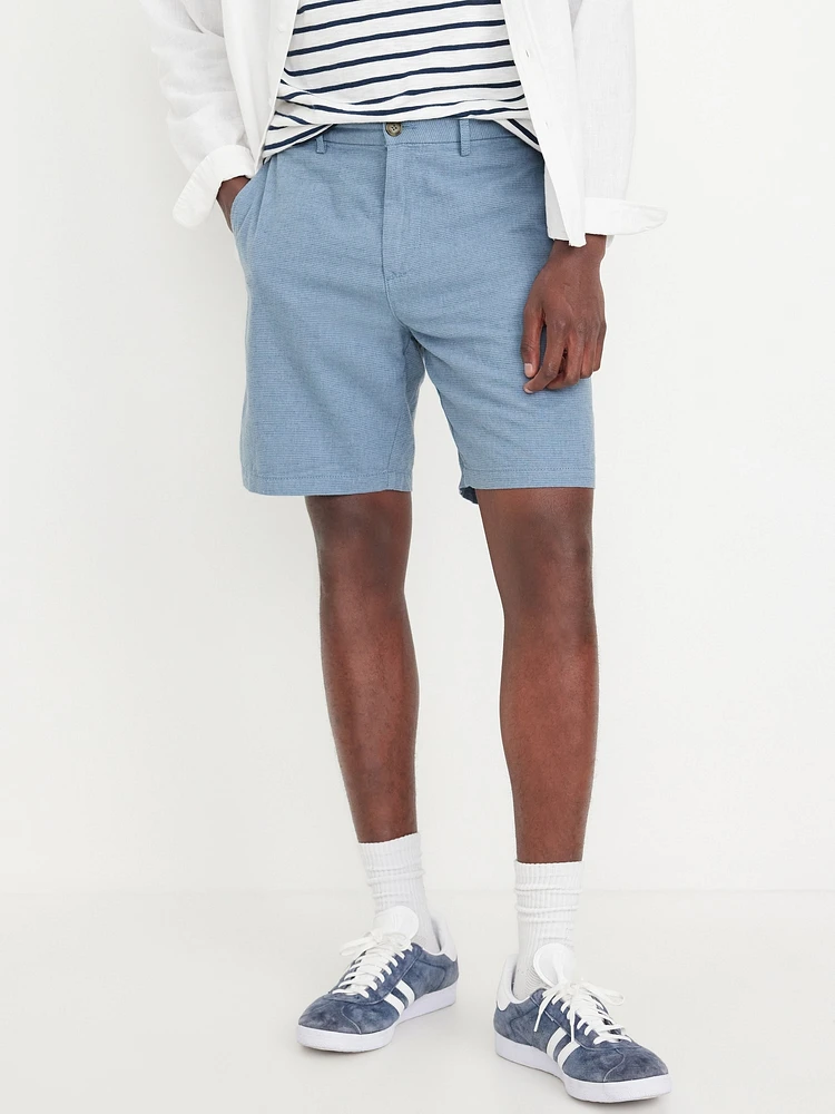 Rotation Chino Linen-Blend Shorts -- 8-inch inseam