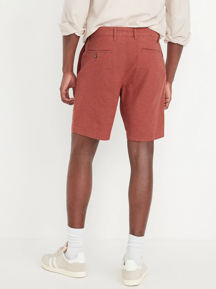 Rotation Chino Linen-Blend Shorts -- 8-inch inseam