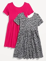 Fit and Flare Dress 2-Pack for Girls