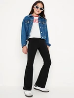 High-Waisted PowerChill Side-Ruched Flared Leggings for Girls