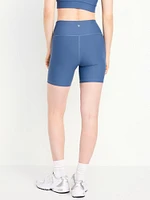 High-Waisted PowerSoft Biker Shorts -- 6-inch inseam