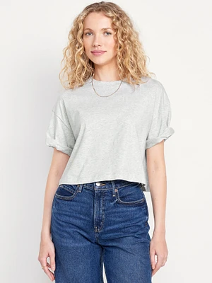 Vintage Oversized Crop T-Shirt