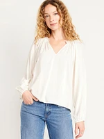 Split-Neck Top