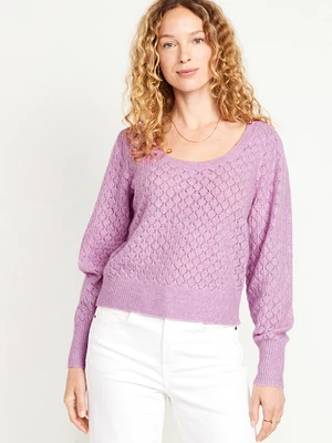 Pointelle Sweater