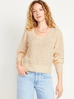 Pointelle Sweater