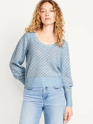 Pointelle Sweater