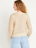 Pointelle Sweater