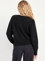 Pointelle Sweater