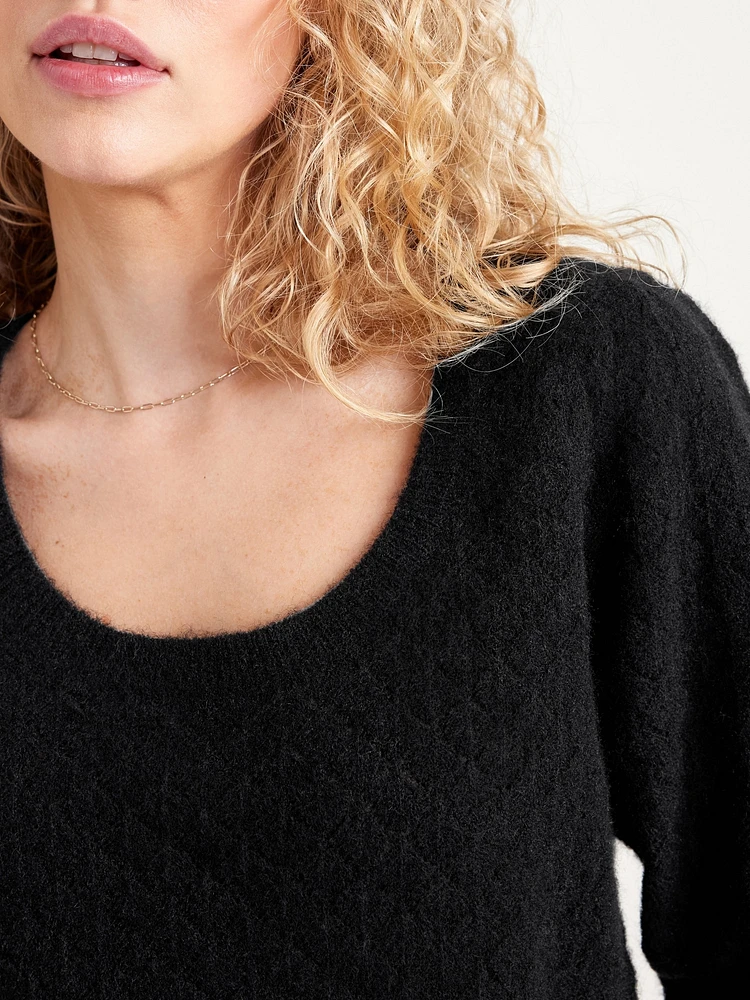 Pointelle Sweater