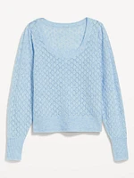 Pointelle Sweater