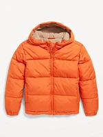 Water-Resistant Quilted Puffer Jacket for Boys