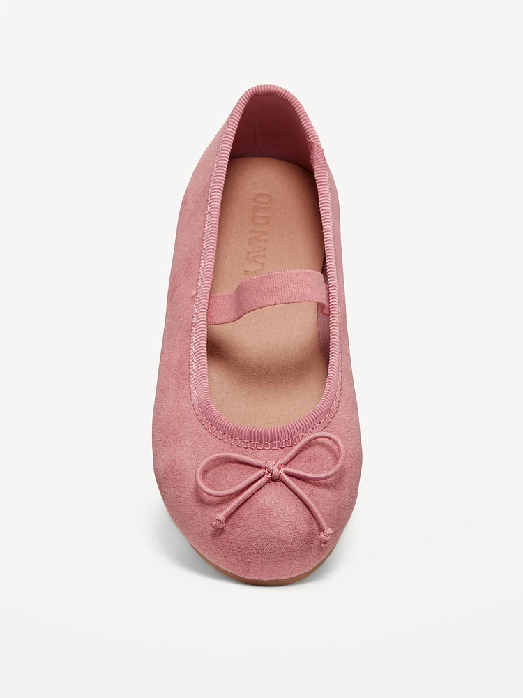 Faux-Suede Ballet Flats for Toddler Girls