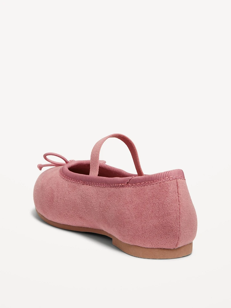 Faux-Suede Ballet Flats for Toddler Girls