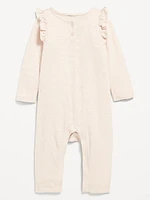 Ruffle-Trim Jumpsuit for Baby