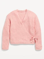 SoSoft Wrap-Front Sweater for Girls