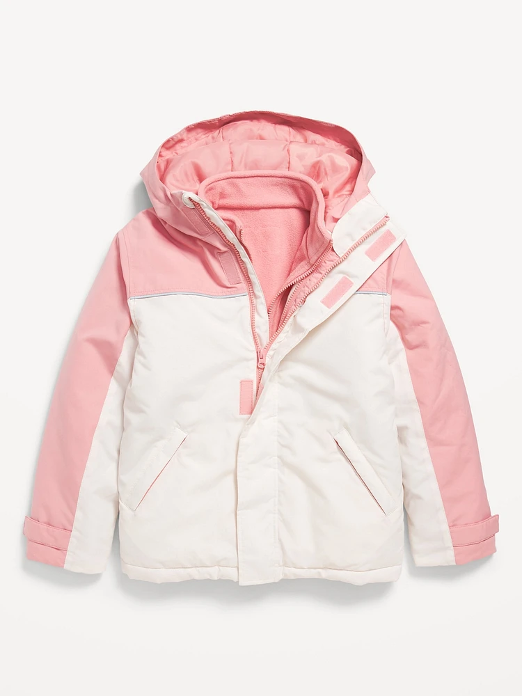 Water-Resistant 2-In-1 Snow Jacket for Girls