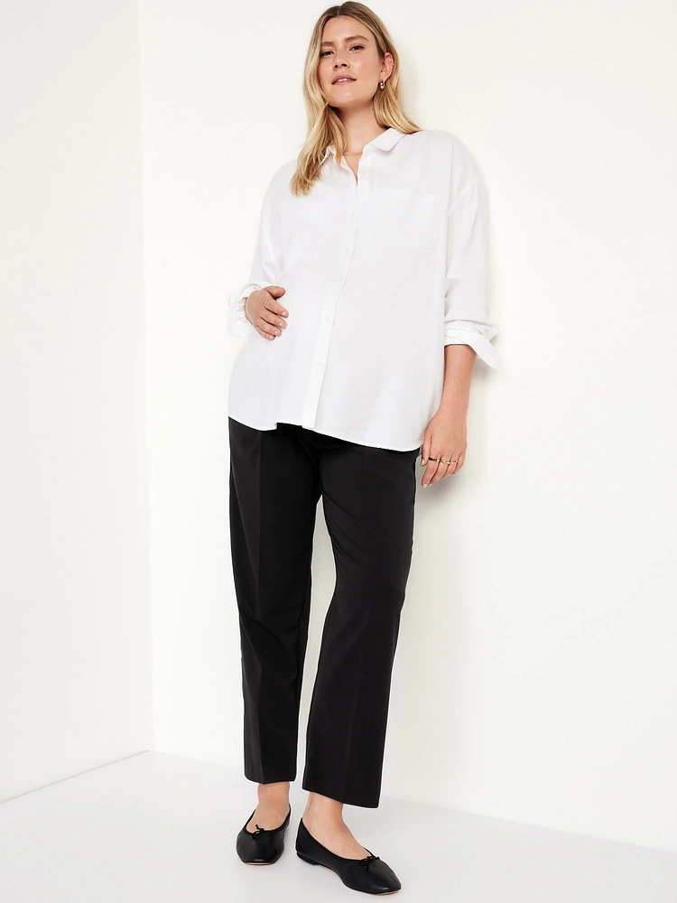 Maternity Rollover-Waist Billie Trouser