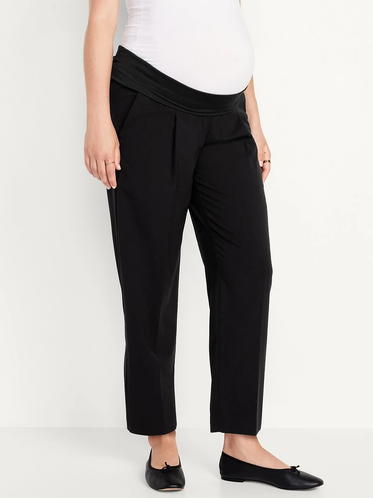 Maternity Rollover-Waist Billie Trouser