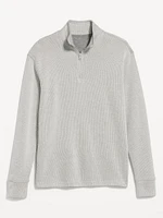 French Rib Quarter-Zip Sweater