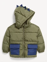 Water-Resistant Puffer Jacket for Toddler Boys