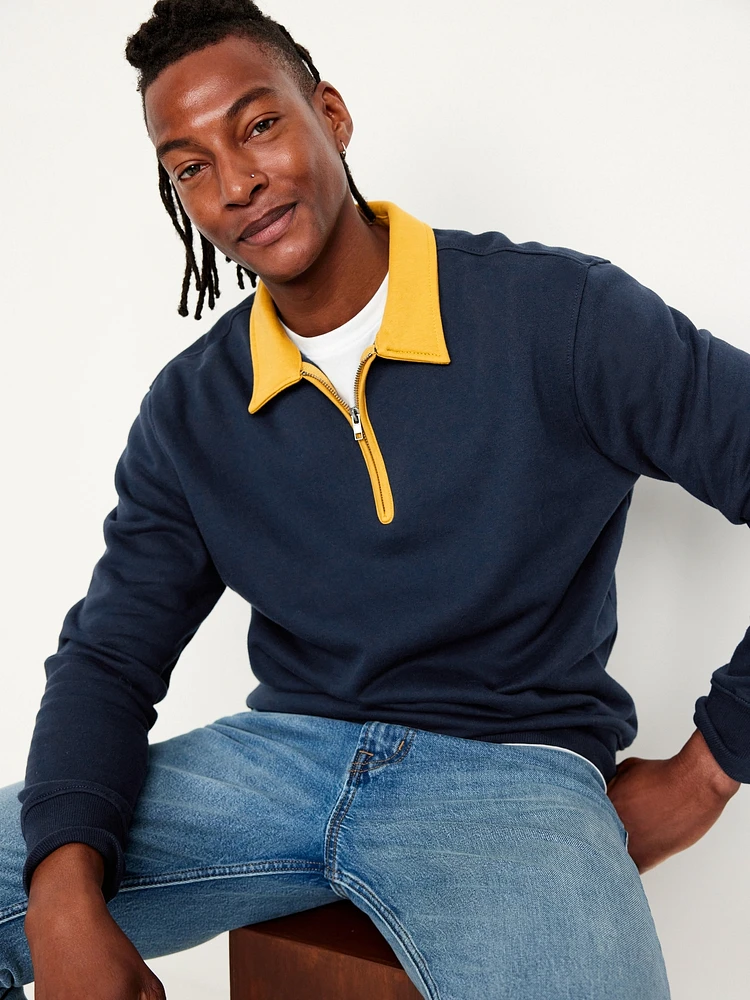 Quarter-Zip Fleece Polo