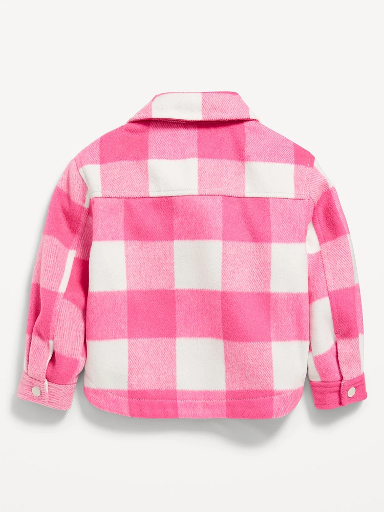 Pocket-Front Shacket for Toddler Girls